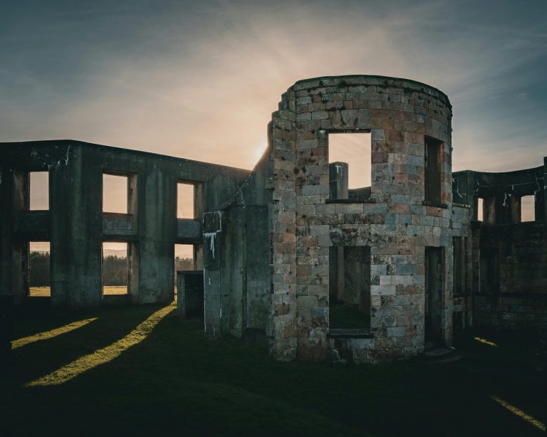 Exploring Ancient Ruins at Sunset Hours
